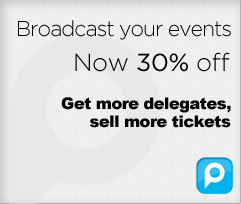 Broadcast your events. Now 30% off